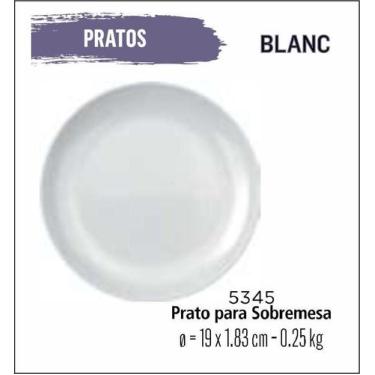 Imagem de Jogo De Pratos Blanc 04 Sobremesa - Lanche -19Cm Branco - Duralex