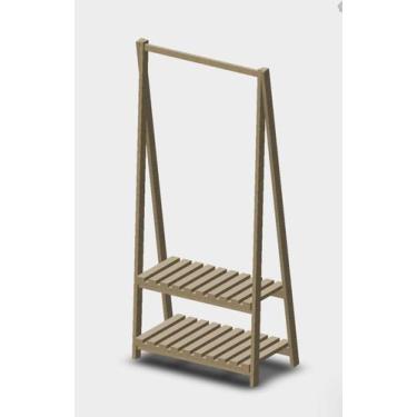 Imagem de Mini Closet Arara Cabideiro Roupas Vestidos Sapatos Lojas - Kayron Móv