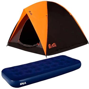 Imagem de Barraca Camping Alta Premium Para 6 Pessoas BEL + Colchão Inflável Solteiro KALA