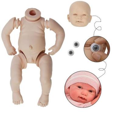 Imagem de Molde Bebe Reborn Membros Inteiros Com Corpinho Menino Luca - Cegonha 