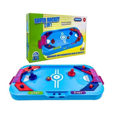 Imagem de Brinquedo Infantil Super Hockey 2 em 1 Air Hockey e Futebol De Mesa Zi