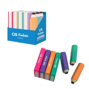 Imagem de Borracha Escolar Cis Livros Fantasia Com 4 Livros + 3 Lápis