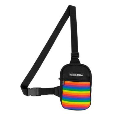 Imagem de Mini Bolsa Lateral Shoulder Bag Masculina Pega Visão LGBT PRIDE - MP M