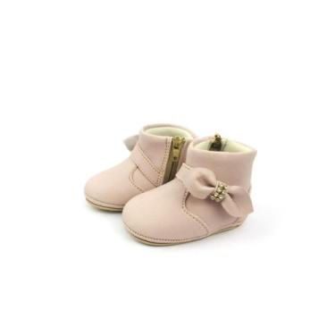 Imagem de Botinha de bebe infantil menina sapatinho criança recem nascido confor