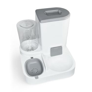 Imagem de 2Un. Pote Automático Duplo Porta Ração Alimento E Água Pets