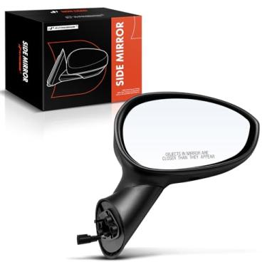 Imagem de A-Premium Espelho retrovisor elétrico do lado do passageiro - compatível com Fiat 500 2012-2018 - preto dobrável manual aquecido com sensor de temperatura incluído espelho retrovisor externo -
