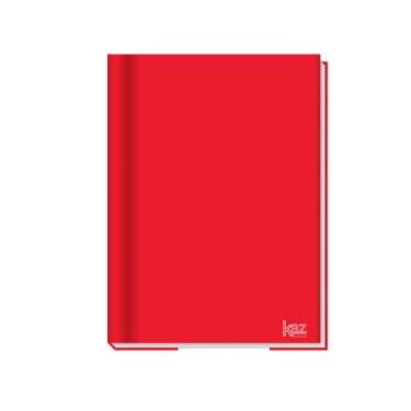 Imagem de Caderno Brochura Vermelho KAZ 96 Folhas Pequeno 140mmx202mm Material E
