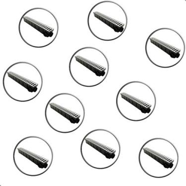 Imagem de Kit 10 coletora ferrari preto + 10 grelha de aluminio 6x50 - MOPLASTIC