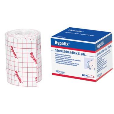 Imagem de Fita Hipoalergênica Branca Hypafix para Fixação de Curativos 10cm x 10