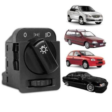 Imagem de Interruptor Botão Chave de Luz Rotativo Simples Farol Corsa pick-up Cl