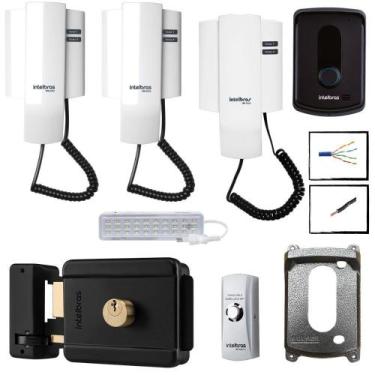 Imagem de Kit Interfone Residencial IPR 8010 Intelbras Com 2 Extensão