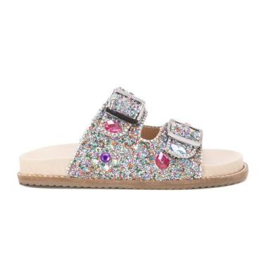Imagem de Chinelo Casual Feminino Estiloso Luxo Strass - YESME, 37, Multicolorid