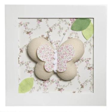 Imagem de Quadro Decorativo Borboleta Quarto Bebê Infantil Menina - Potinho de M