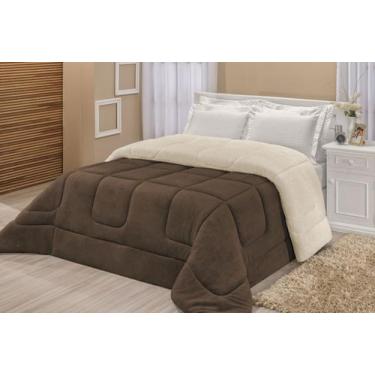 Imagem de Coberdrom Sherpa Dupla Face Queen ou King - MFF ENXOVAIS & J.F, Tabaco