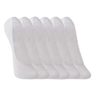 Imagem de Kit 6 Pares de Meias Brancas Trifil TO6811 Algodão, Branco, 35/38