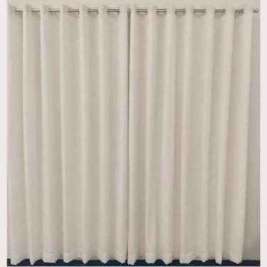 Imagem de Cortina Bastão Linho Com Blackout 100% 4,00x2,60 Argola - Salvatex Con