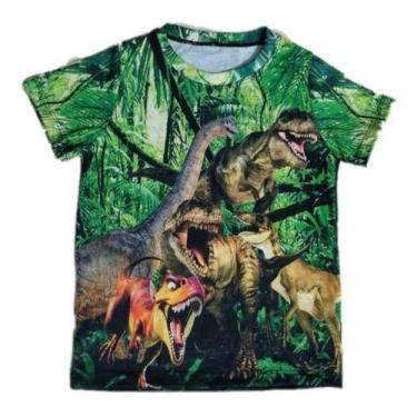 Imagem de Camiseta Infantil Dinossauro - BELA ELENA, 2, Verde
