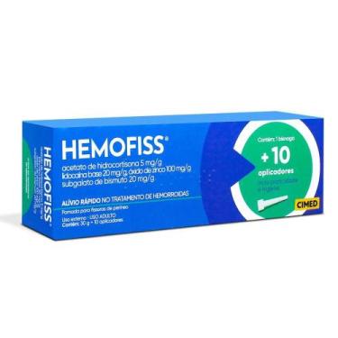Imagem de Hemofiss Pomada 30gr + 10 aplicadores - Cimed