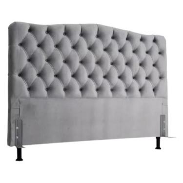 Imagem de Cabeceira De Cama Box Casal 138 Dunas Tecido Suede Veludo - PAPIRRE DE
