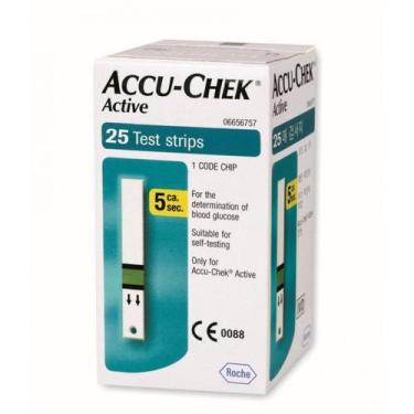 Imagem de Tiras Reagentes Accu-Chek Active com 25 Unidades - Roche
