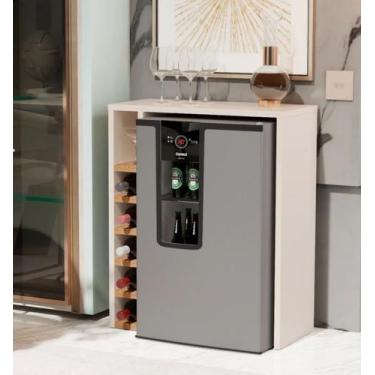 Imagem de Aparador com Adega planejada para Cervejiera ou Frigobar cor Off white