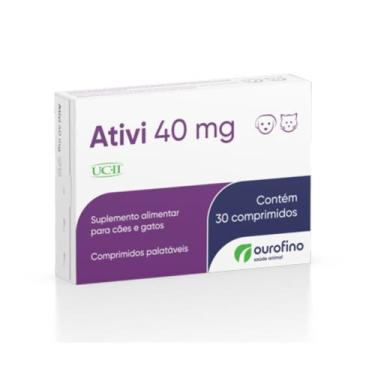 Imagem de Ativi 40mg UCII 30 Comprimidos Ouro Fino Regenerador Articulação