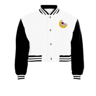 Imagem de Jaqueta Cropped Moletom Lua Astronauta Feminina Colegial - Calttony, G