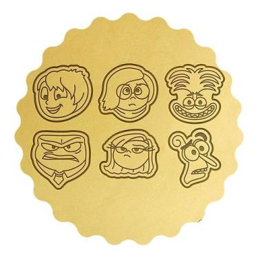 Imagem de Kit 6 Cortadores Biscoito de Divertidamente Cabeça - DOCE IMPRESSO, 8,