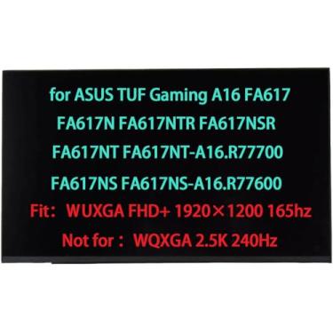 Imagem de 18010-16021200 LCD de substituição para ASUS TUF Gaming A16 FA617NT FA617NS FA617N FA617NTR FA617NSR FA617NT-A16.R77700 FA617NS-A16.R77600 Painel de tela WUX GA FHD+ 1 920 × 1200 (não para a versão