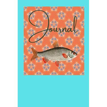 Imagem de Journal: Vintage Fish on Aqua cover 100 page 6x9 Lined Journal