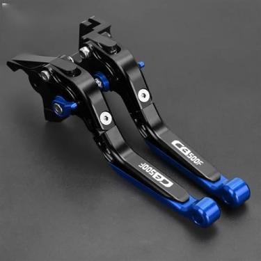 Imagem de TWENOW Guiador de freio de embreagem de motocicleta peças de motocicleta para CB500F CB 500 F 2013-2018 2017 2016 2015 2014 Alavancas de embreagem de freio ajustáveis Extremidade do guidão (CB500F