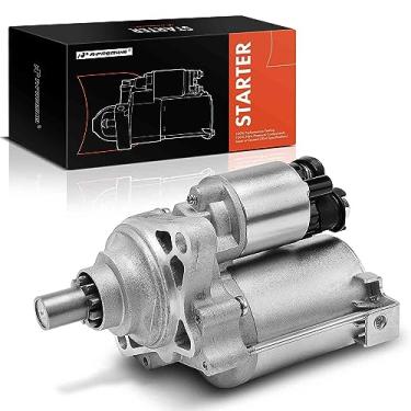 Imagem de A-Premium Motor de arranque compatível com Honda Civic 1999-2000 1.6L, 12V 1.0KW 9 dentes no sentido horário, substitui # 31200-P27-J01, 31200-P2T-J01