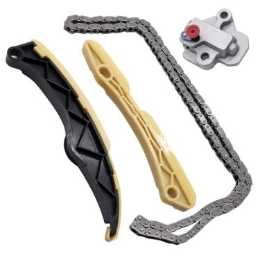 Imagem de HiSport Kit de corrente de distribuição com tensor guia - compatível com Hyundai Elantra Accent Sonata Tucson Kona Kia Optima Soul Forte Forte5 Rio Seltos Koup - 243212B620 244202B611 244312B620