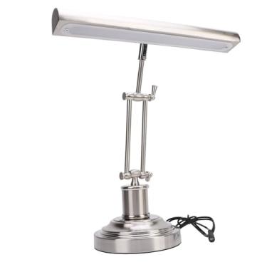 Imagem de Lâmpada LED para Piano, 3 Modos de Luz Com Ajuste de Brilho Contínuo, 12W Moderna, Luz Noturna Giratória para Piano de Mesa Em 360° para Leitura, Luz Solar de 2700K (plugue da ue)