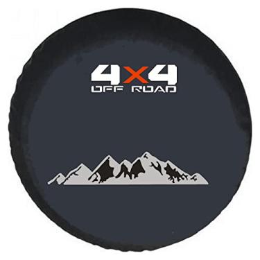 Imagem de TRIBONES Compatível com Ford Bronco, Toyota, Jeep, Hummer H3/3.7L Capa de Pneu Sobressalente, Capa de Roda Sobressalente, Protetor de Capa de Pneu (L, 265/70R16, 275/70R15, 31X10.5-15)