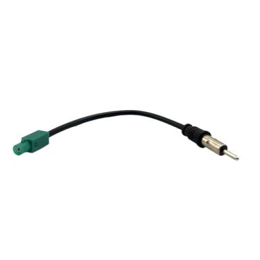 Imagem de Cabo adaptador de antena de rádio FM AM estéreo Fakra Z macho para conector DIN unidade de cabeça de rádio HD receptor de reprodutor de mídia de CD compatível com veículo universal de carro
