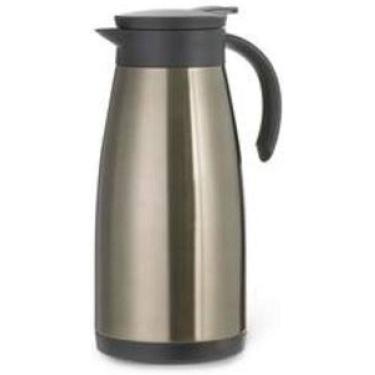 Imagem de Garrafa Térmica 1L Parede Dupla Inox Alça e Tampa PP