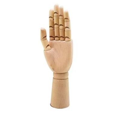 Imagem de Mão Articulada de Madeira Manequin de Referência 25cm Decoração Artesa