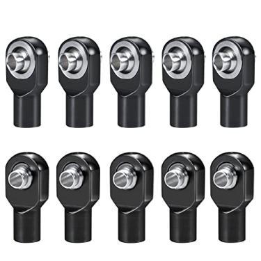 Imagem de MORFUM 10 peças RC Link Tie Ball Joint M3 Ball Head Metal Rod End Tie Rod End Ball Joint Ball Head Holder para 1/10 Tra-xxas Slash 4x4 Telluride Stampede Rustler RC Crawler Atualização de carro