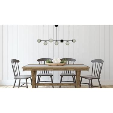 Imagem de Pendente Jabuticaba 7 Esferas Preto Fosco com Globo Branco