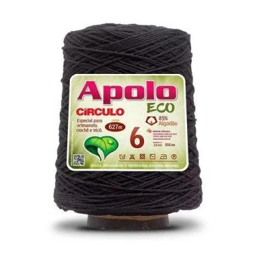 Imagem de Barbante Apolo Eco 4/6 COR 600G - Círculo, 8990-Preto