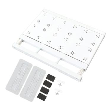 Imagem de Prateleira de tensão de armário expansível delicada GRCFUMO, separador divisor de armário de tubo de aço com parafuso, prateleira de tensão de armário expansível Rack de (GRCFUMOstn-11)