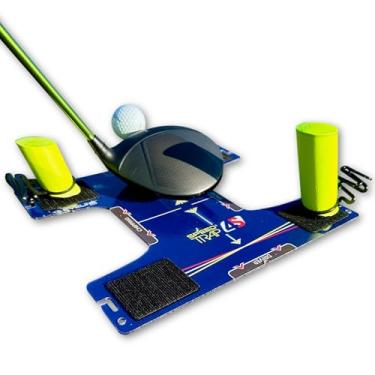 Imagem de EyeLine Golf Speed Trap - Construa confiança, melhore seu balanço com corretor de fatia e gancho, treinador de balanço, auxílio de caminho, maior distância, feito nos EUA, base de policarbonato (Speed