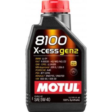 Imagem de Óleo de Motor 5W40 Motul 8100 X-cessgen2 1L 