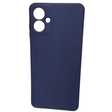 Imagem de Capa Capinha Azul Petróleo Case Aveludada Para Samsung Galaxy A06
