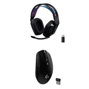 Imagem de Fone de ouvido sem fio para jogos Logitech G535 + Mouse G305 preto