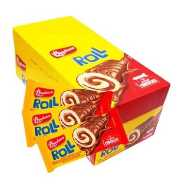 Imagem de Bolinho Roll Rocambole Chocolate Bauducco 15unid 34G 510g