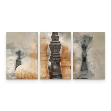 Imagem de Quadro Decorativo Jogo de Xadrez Para Sala Quarto -  Wall Frame