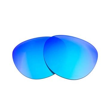 Imagem de LenzFlip Lentes de reposição compatíveis com óculos de sol Rayban Erika RB4171 Polarizadas - Fabricado nos EUA, Cinza polarizado com espelho azul, 53.2