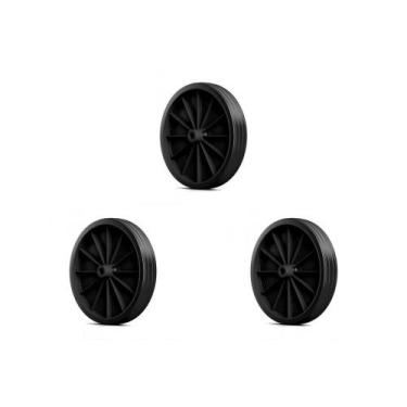 Imagem de Kit C/3 - Roda Para Carrinho Feira Reforcado Pc 200001 - KAORI